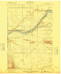 Coyote Rapids 1916 topographic map thumbnail