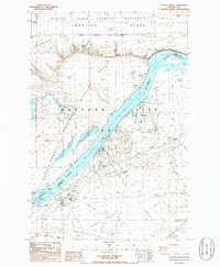 Coyote Rapids 1986 topographic map thumbnail