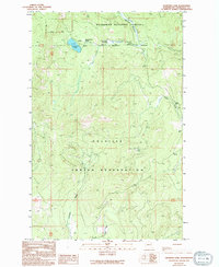 Crawfish Lake 1989 topographic map thumbnail