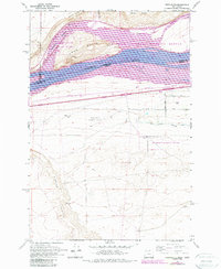 Crow Butte 1962 topographic map thumbnail