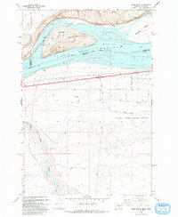 Crow Butte 1993 topographic map thumbnail
