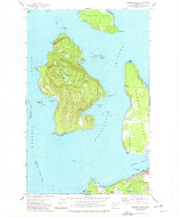 Cypress Island 1973 topographic map thumbnail