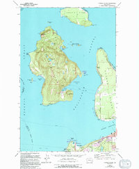 Cypress Island 1973 topographic map thumbnail