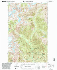 Damnation Peak 1999 topographic map thumbnail