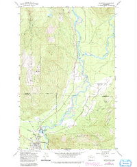 Darrington 1966 topographic map thumbnail