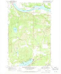 Diamond Lake 1968 topographic map thumbnail