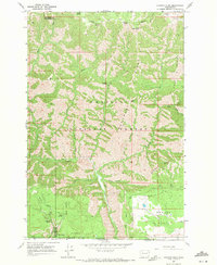 Diamond Peak 1967 topographic map thumbnail