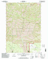 Diamond Peak 1995 topographic map thumbnail