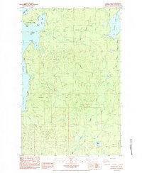 Dickey Lake 1984 topographic map thumbnail