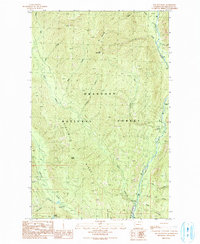 Doe Mountain 1991 topographic map thumbnail