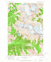 Dome Peak 1963 topographic map thumbnail