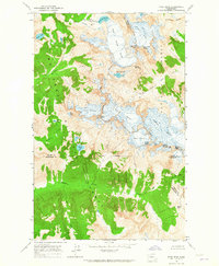 Dome Peak 1963 topographic map thumbnail