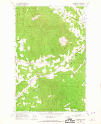 Dunn Mountain 1965 topographic map thumbnail