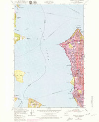 Duwamish Head 1968 topographic map thumbnail