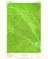 Eagle Gorge 1953 topographic map thumbnail
