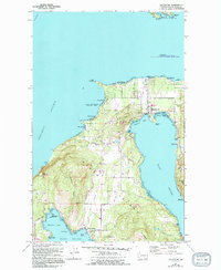Eastsound 1977 topographic map thumbnail