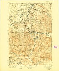 Eatonville 1937 topographic map thumbnail