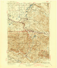 Eatonville 1937 topographic map thumbnail