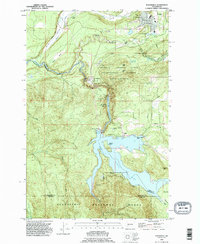 Eatonville 1990 topographic map thumbnail