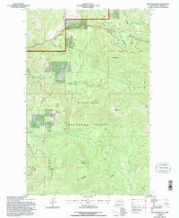 Edds Mountain 1992 topographic map thumbnail