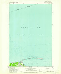 Ediz Hook 1961 topographic map thumbnail