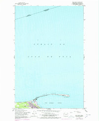 Ediz Hook 1961 topographic map thumbnail