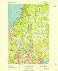 Edmonds East 1953 topographic map thumbnail