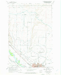 Ellensburg North 1958 topographic map thumbnail