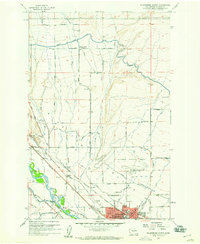 Ellensburg North 1958 topographic map thumbnail