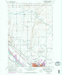 Ellensburg North 1958 topographic map thumbnail