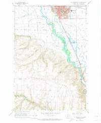 Ellensburg South 1958 topographic map thumbnail