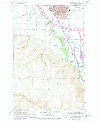 Ellensburg South 1958 topographic map thumbnail