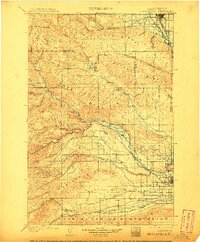 Ellensburg 1901 topographic map thumbnail