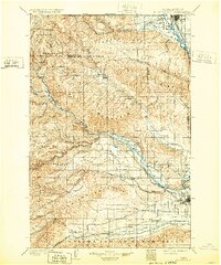 Ellensburg 1901 topographic map thumbnail