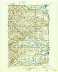 Ellensburg 1901 topographic map thumbnail