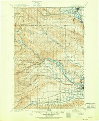 Ellensburg 1901 topographic map thumbnail