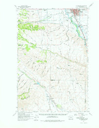 Ellensburg topographic map thumbnail