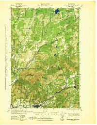 Nahwatzel Lake 1943 topographic map thumbnail