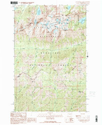 Enchantment Lakes 1989 topographic map thumbnail
