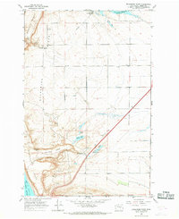 Evergreen Ridge 1966 topographic map thumbnail