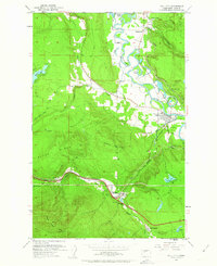 Fall City 1953 topographic map thumbnail