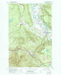 Fall City 1953 topographic map thumbnail
