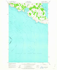 False Bay 1954 topographic map thumbnail