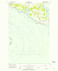 False Bay 1954 topographic map thumbnail