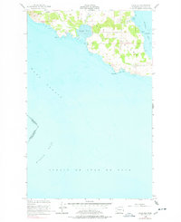 False Bay 1954 topographic map thumbnail