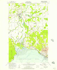 Ferndale 1952 topographic map thumbnail