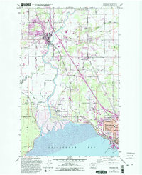 Ferndale 1952 topographic map thumbnail