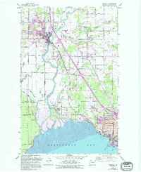 Ferndale 1952 topographic map thumbnail