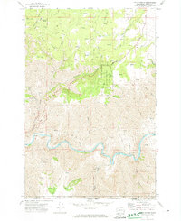 Fields Spring 1971 topographic map thumbnail