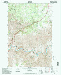 Fields Spring 1995 topographic map thumbnail